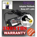 Adaptor Benq 19V 1.58A Series (Konektor 5.5 x 1.7mm)